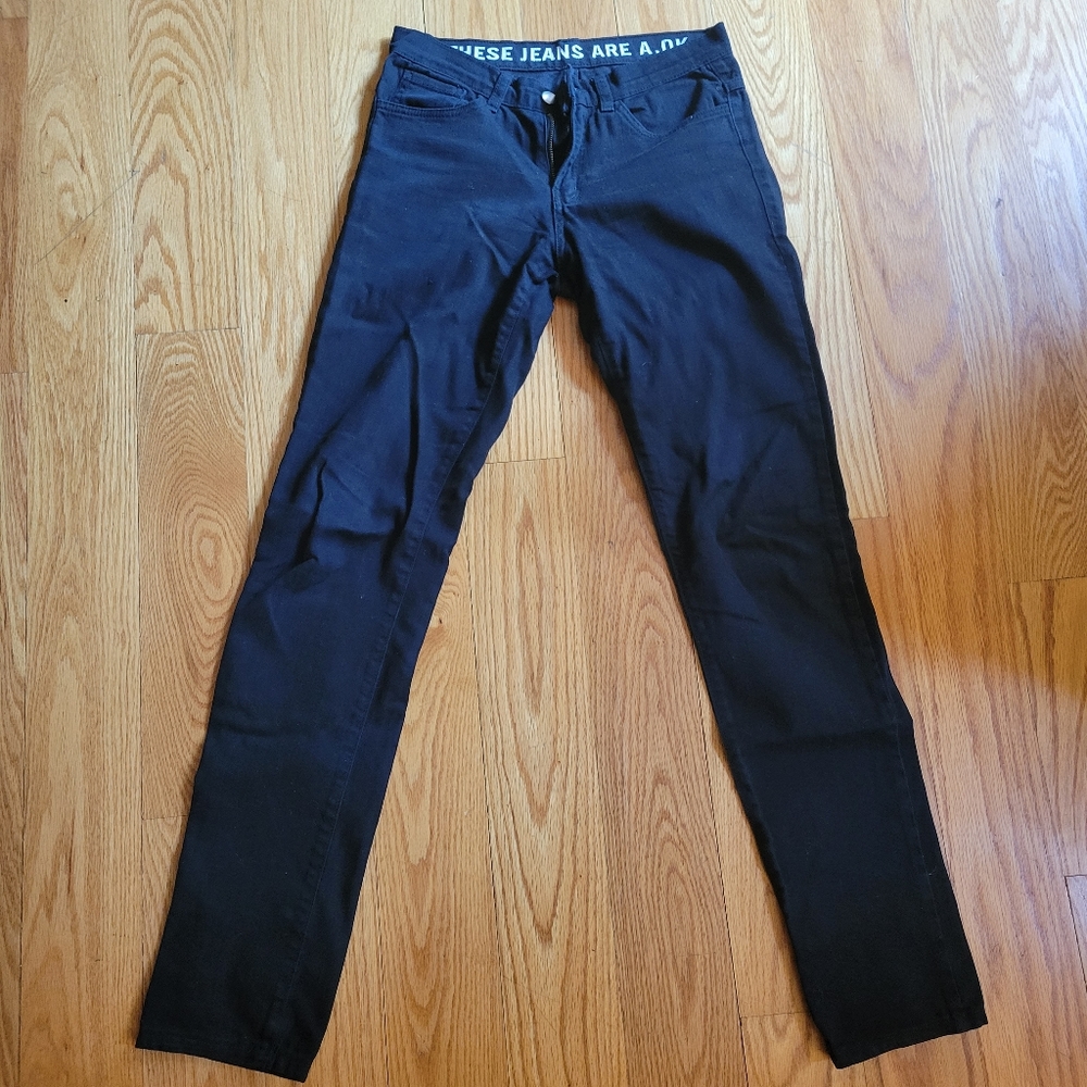 Black cotton OAK jeans (rare)